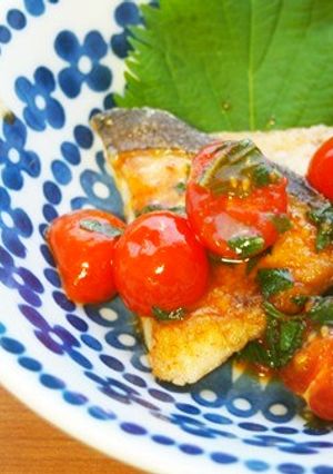 めかじきのソテー♪プチトマト大葉ソースで-レシピのメイン写真