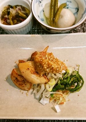 梅味噌の薬味たっぷり鶏焼き-レシピのメイン写真