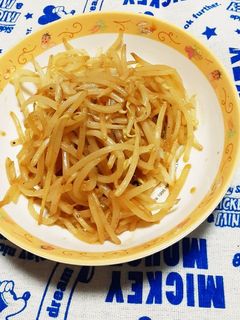 タンドリーチキンのタレ残りでもやし炒め。-レシピのメイン写真