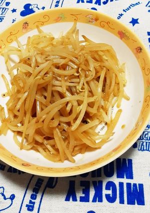 タンドリーチキンのタレ残りでもやし炒め。-レシピのメイン写真