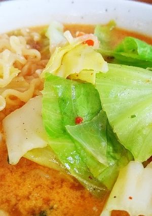 キャベチーたま辛ラーメン♪-レシピのメイン写真