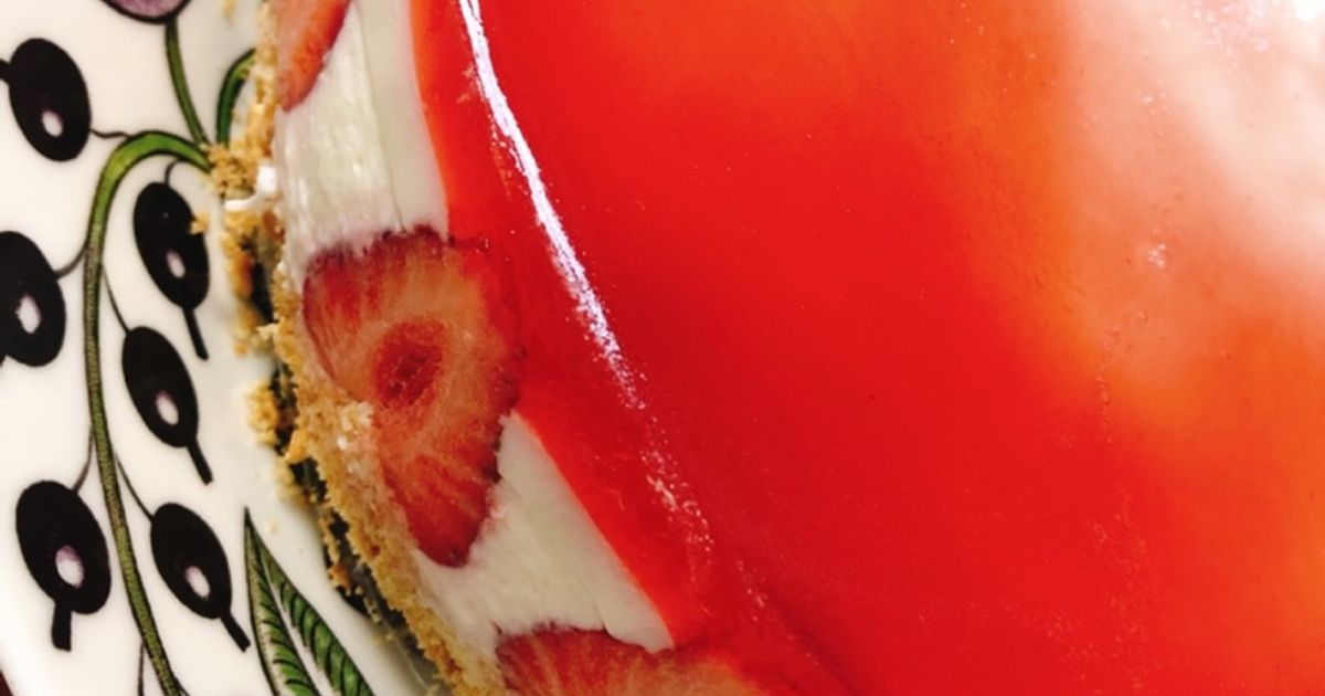 3層のいちごレアチーズケーキ by mncooking 【クックパッド