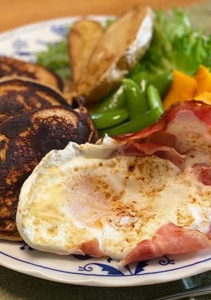 甘酒入り!もちふわプロテインパンケーキ-レシピのメイン写真