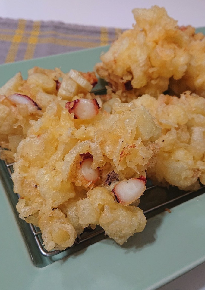 タコとじゃが芋のかき揚げ-レシピのメイン写真