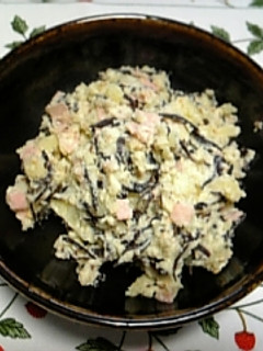 ★和洋折衷ひじき入りポテトサラダ★-レシピのメイン写真