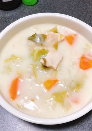芯まで食べちゃうキャベツクリームシチュー-レシピのメイン写真