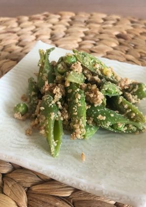 スナップエンドウのさっぱり胡麻和え-レシピのメイン写真