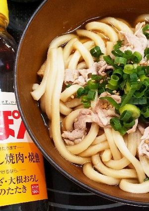 さっぱり味ぽん汁。うどん-レシピのメイン写真