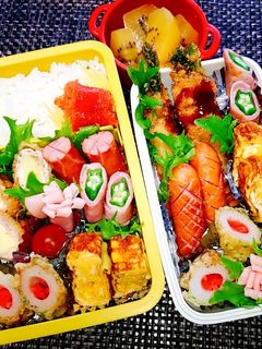 息子と娘のお弁当 '20.5.22-レシピのメイン写真