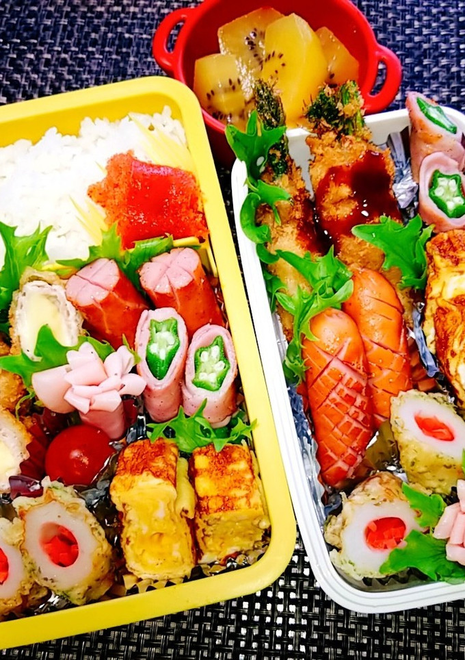 息子と娘のお弁当　'20.5.22-レシピのメイン写真