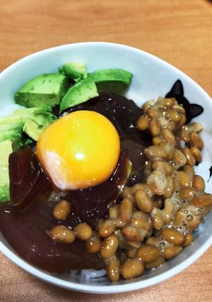 簡単！まぐろユッケ納豆丼-レシピのメイン写真