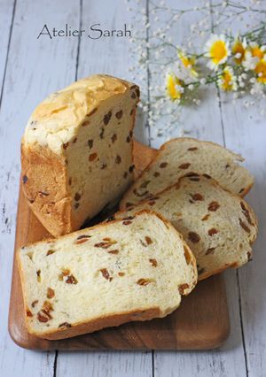 HB♪贅沢な専門店の味！レーズン食パン-レシピのメイン写真