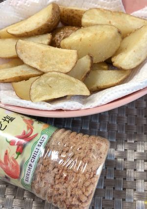 おつまみに！フライドポテトにエビ塩♫-レシピのメイン写真