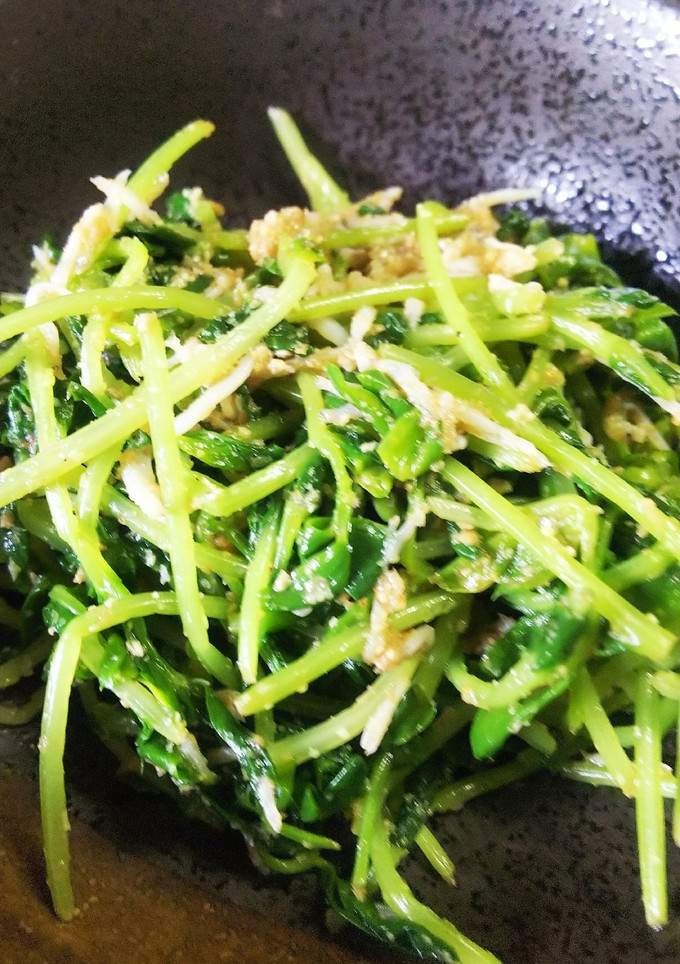 豆苗 と しらすの胡麻和え-レシピのメイン写真