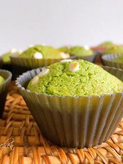 おからと米粉の抹茶ホワイトチョコマフィン-レシピのメイン写真
