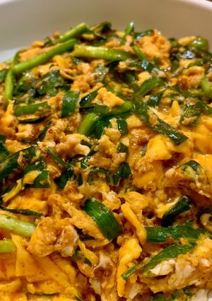 【卵大量消費】素を使って簡単！麻婆ニラ玉-レシピのメイン写真