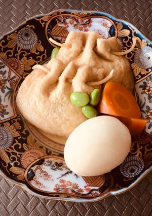 ほっとする味は　もち巾着と煮卵-レシピのメイン写真