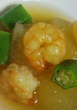 あっさり美味しい❤冬瓜と海老の煮物-レシピのメイン写真