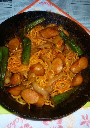 オクラ入りナポリタン焼きそば-レシピのメイン写真