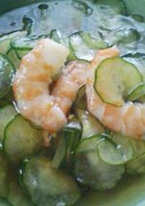しょうが風味♪エビの酢の物-レシピのメイン写真