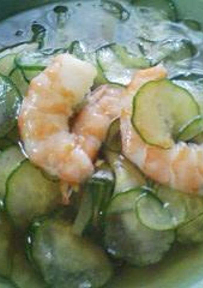 しょうが風味♪エビの酢の物-レシピのメイン写真