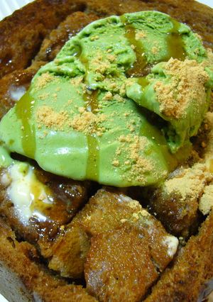 抹茶アイスの黒蜜トースト-レシピのメイン写真