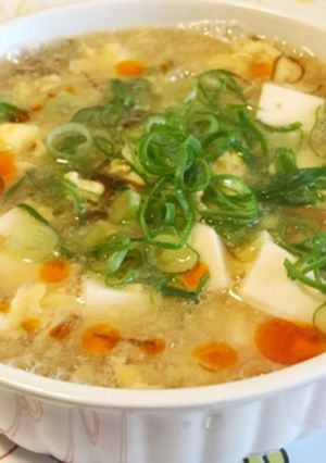 豆腐ともずくの酸辣湯スープ-レシピのメイン写真