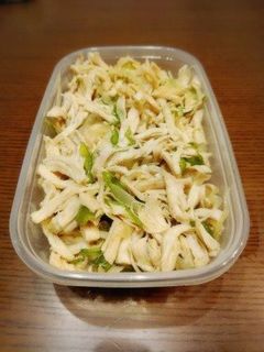 作り置き ゆで鶏と千切り野菜のオイル和え-レシピのメイン写真