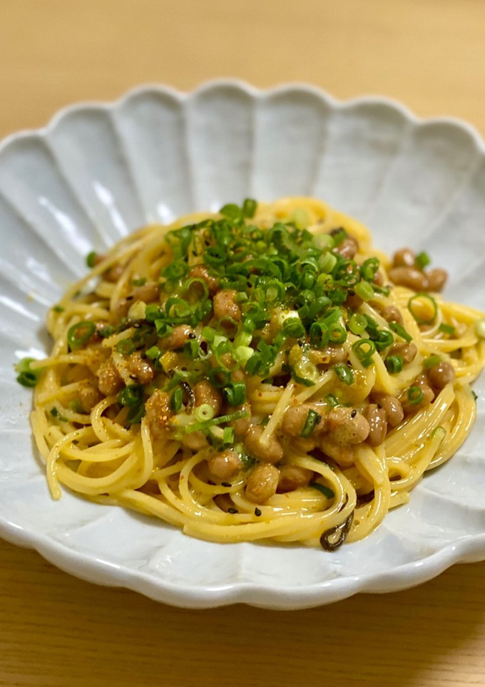 簡単絶品！和風♡柚子胡椒納豆パスタ-レシピのメイン写真