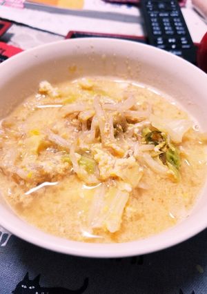 モヤシとキャベツのピリ辛スープ-レシピのメイン写真