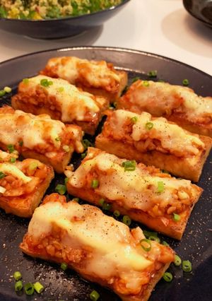 厚揚げのキムチ納豆チーズ焼き-レシピのメイン写真