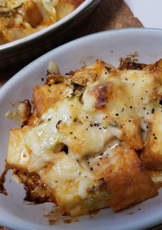 お二人さんの☆厚揚げのキムチマヨ焼き！-レシピのメイン写真