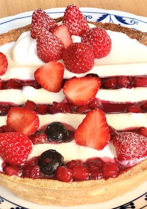 チョコレート×ベリーのチーズケーキ-レシピのメイン写真