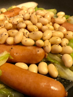 ジューシー☆ウインナーと酢大豆の温サラダ-レシピのメイン写真