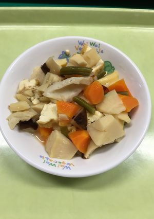 【保育園給食】たけのこの煮物-レシピのメイン写真