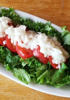 新玉ねぎ トマト かんたん酢 サラダ-レシピのメイン写真