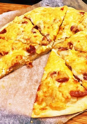 発酵なしで☆簡単じゃがマヨ豆腐ピザ-レシピのメイン写真
