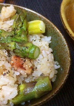 アスパラベーコンの混ぜご飯-レシピのメイン写真