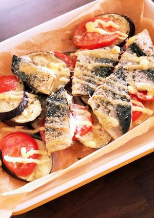 サバとナストマトのオーブン焼き-レシピのメイン写真