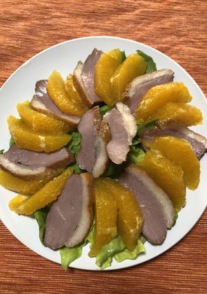 市販の鴨ロースでオレンジサラダ-レシピのメイン写真