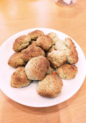 親子で作る乾燥小松菜バナナスコーン-レシピのメイン写真