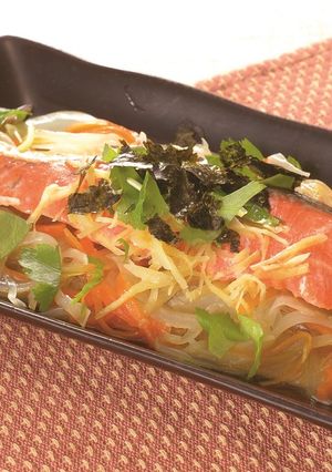 紅鮭のレンジ蒸し-レシピのメイン写真