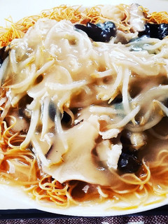 男飯☆レンジで簡単『ちゃんぽん皿うどん』-レシピのメイン写真