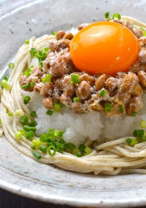 糖質制限!月見納豆おろしそば-レシピのメイン写真