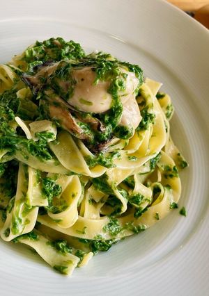 生青海苔と牡蠣のクリームパスタ-レシピのメイン写真