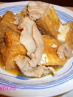 厚揚げと豚肉の甘辛煮-レシピのメイン写真