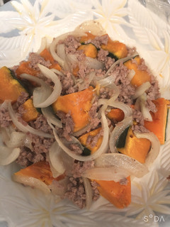 蒸し南瓜と玉ねぎのあんかけ-レシピのメイン写真
