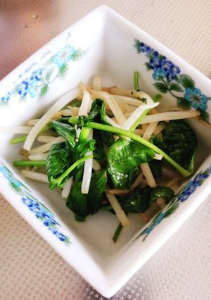 三葉ともやしのめんつゆ煮-レシピのメイン写真