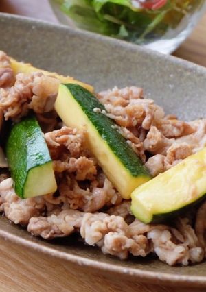 さっぱり♪豚肉とズッキーニの香味だれ-レシピのメイン写真