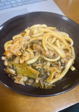 キムチチゲうどん-レシピのメイン写真